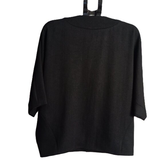 Cartonnier Anthropologie Black Oversized Cropped Jacket Size Small/Medium - Picture 5 of 14